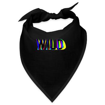 WILD SIND SIE BEREIT? - Bandana - Schwarz - Vorne