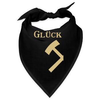 Partnershirt - Glück Auf! - Glück - Bandana - Schwarz - Vorne