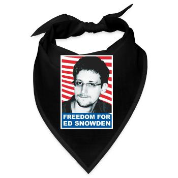 FREEDOM FOR EDWARD ED SNOWDEN 02 - Bandana - Schwarz - Vorne