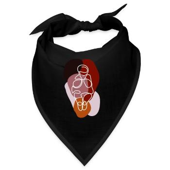 Die Venus von Willendorf - Bandana - Schwarz - Vorne