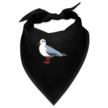 Möwe - Bandana - Schwarz - Vorne