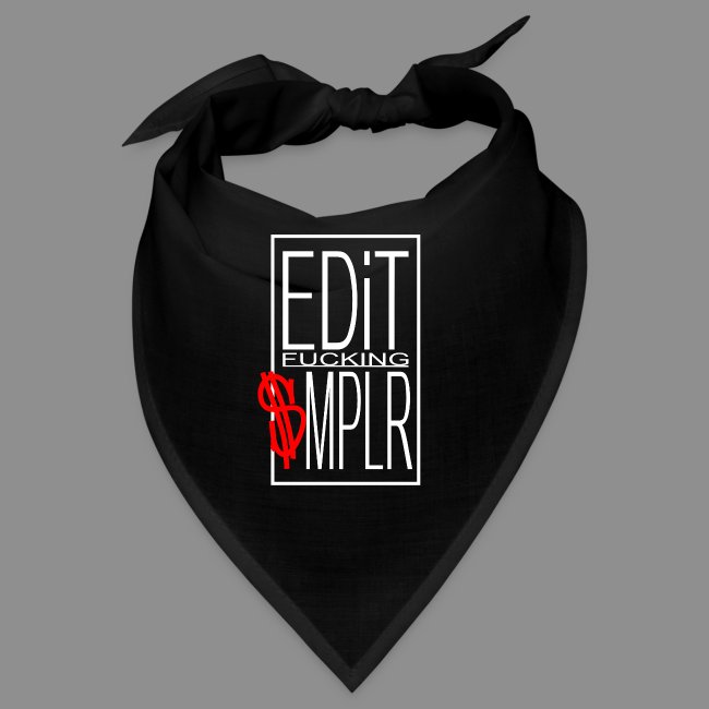 EDiT SMPLR shirt logo hvid