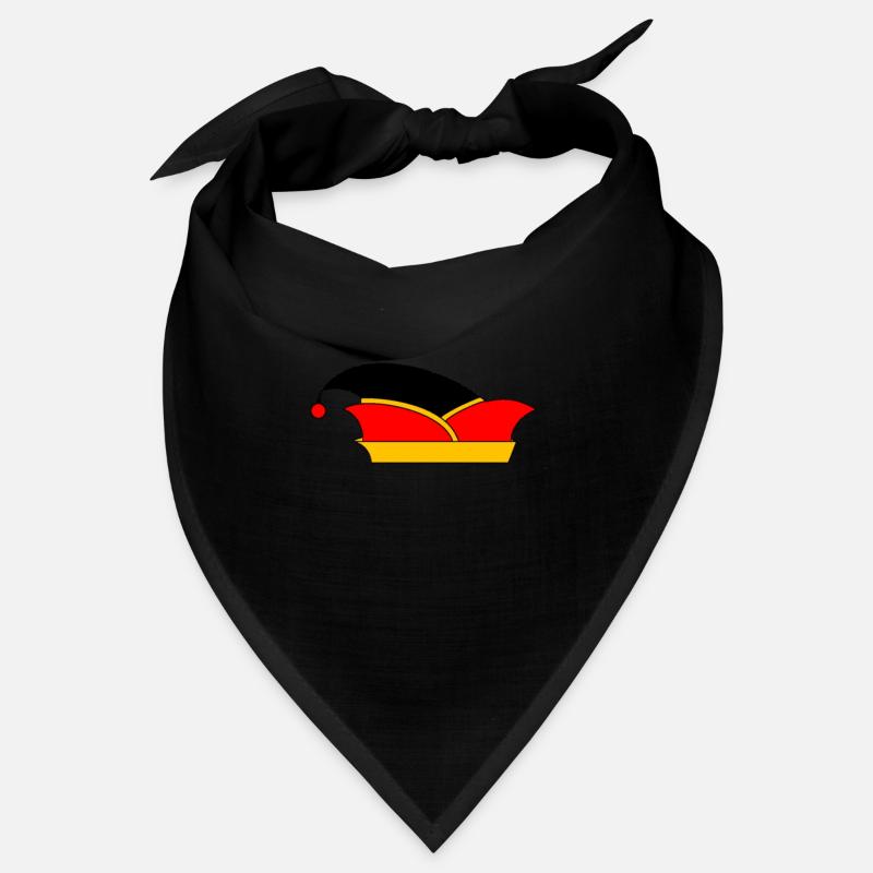 Fool's cap 2 noir rouge jaune Bandana