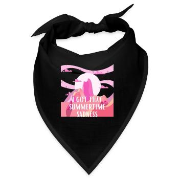 Ich habe die Sommerzeit Traurigkeit - Bandana - Schwarz - Vorne