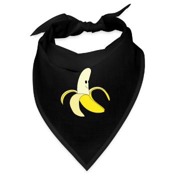 Banane - Bandana - Schwarz - Vorne