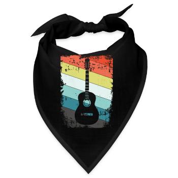 Gitarre - Bandana - Schwarz - Vorne