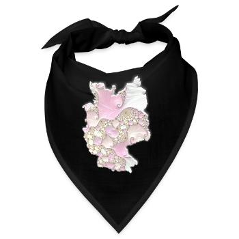 Deutschland in Muscheln - Bandana - Schwarz - Vorne