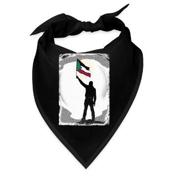 Palästina-Flagge Lives Matter P8 - Bandana - Schwarz - Vorne