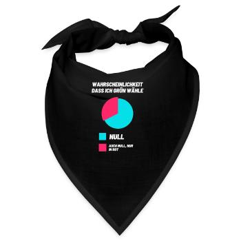 Grüne Demo Politik Wählen grundrechte freiheit - Bandana - Schwarz - Vorne