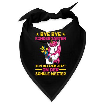 EINHORN SCHULE by The Manzanita´s - Bandana - Schwarz - Vorne