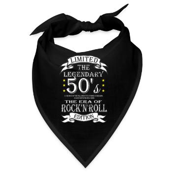 Rock'n'Roll Edition - Bandana - Schwarz - Vorne
