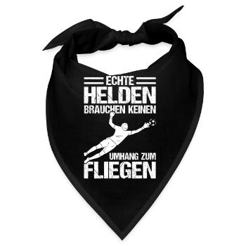 Torwart Lustiges Torhüter Goal Keeper - Bandana - Schwarz - Vorne