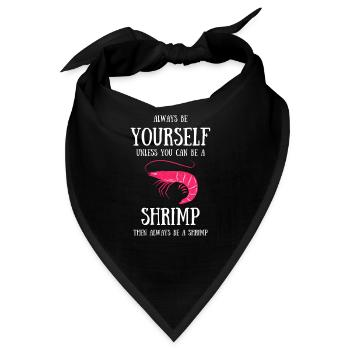 Garnelen Shrimp aquarium languste geschenk krabbe - Bandana - Schwarz - Vorne