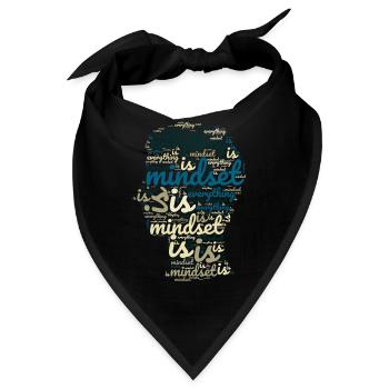 Mindset is Everything - Bandana - Schwarz - Vorne