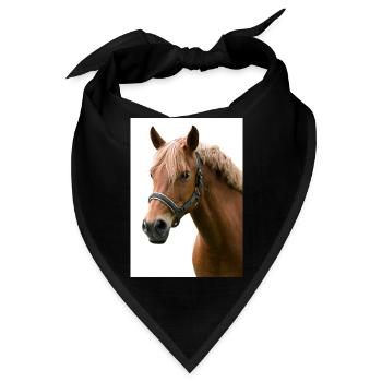Horse. Pferd. - Bandana - Schwarz - Vorne