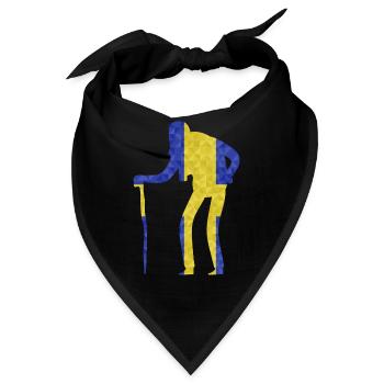 Alter Schwede Redewendung Geschenkidee Erstaunt - Bandana - Schwarz - Vorne