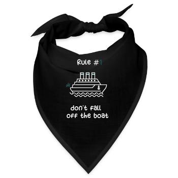 KREUZFAHRTSCHIFF - GRÜNES KREUZFAHRTSCHIFF - Bandana - Schwarz - Vorne