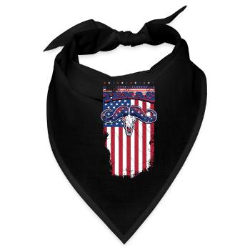 texas - Bandana - Schwarz - Vorne