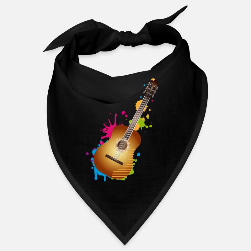 schönes buntes Akustik Gitarren Graffiti Bandana