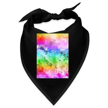 Regenboden Design Frieden - Bandana - Schwarz - Vorne