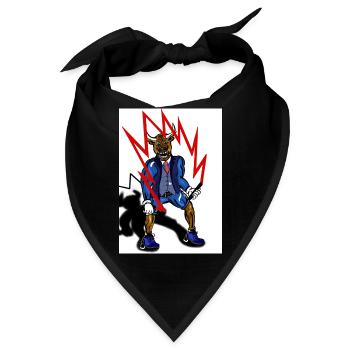 jumping bull - Bandana - Schwarz - Vorne