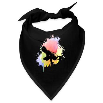 Farbkleks splash of color Holi breakdance - Bandana - Schwarz - Vorne