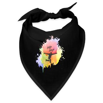 Farbkleks splash of color Holi breakdance Hip Hop - Bandana - Schwarz - Vorne
