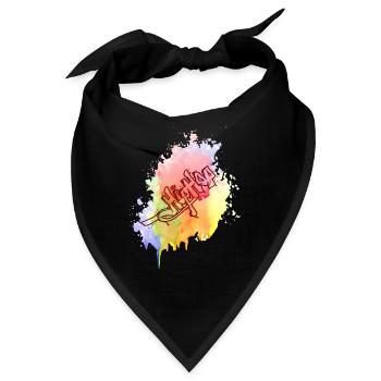 Farbkleks splash of color Holi breakdance - Bandana - Schwarz - Vorne