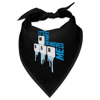 its what moves me - Bandana - Schwarz - Vorne