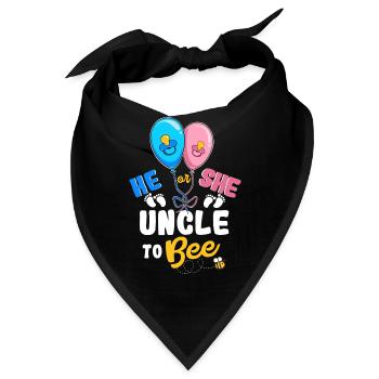 He or She Uncle To Bee Best Uncle Ever Uncle Life - Bandana - Schwarz - Vorne