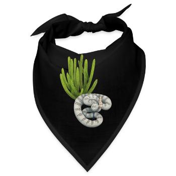 Klapperschlange - Bandana - Schwarz - Vorne