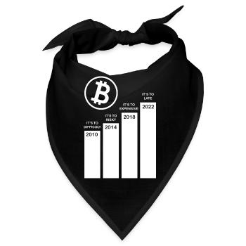 Crypto Bitcoin Trading - Bandana - Schwarz - Vorne