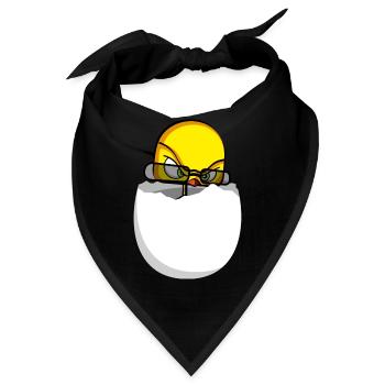 Agent Birdy Comic Vogel Küken - Bandana - Schwarz - Vorne