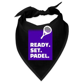 Padelspiel Statement Training Turnier Racket Padel - Bandana - Schwarz - Vorne