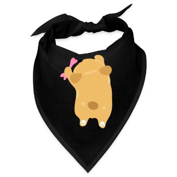 niedlicher Welpe - Bandana - Schwarz - Vorne
