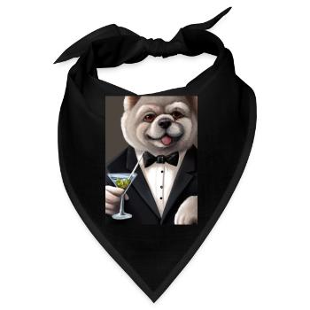 Chow Chow Anzug Martini - Bandana - Schwarz - Vorne