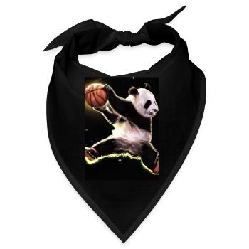 Basketball Dunk Panda - Bandana - Schwarz - Vorne