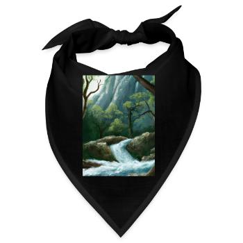 Forest River Wasserfall - Bandana - Schwarz - Vorne