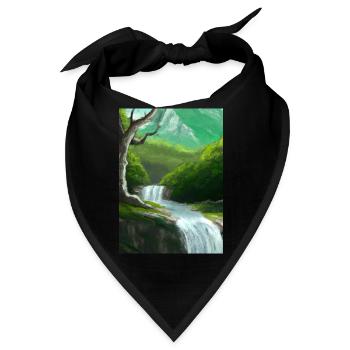 Forest River Wasserfall - Bandana - Schwarz - Vorne