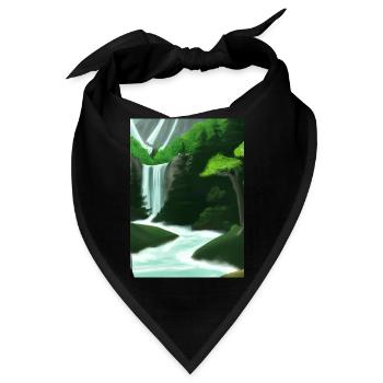 Forest River Wasserfall - Bandana - Schwarz - Vorne