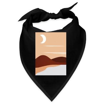 Nacht der abstrakten Desserts - Bandana - Schwarz - Vorne