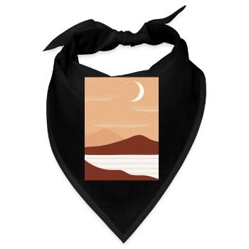 Nacht der abstrakten Desserts - Bandana - Schwarz - Vorne