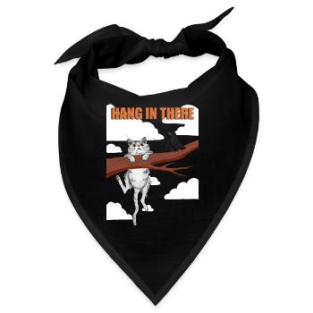Hang in there 03 - Bandana - Schwarz - Vorne