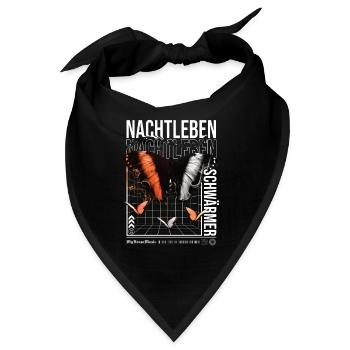 Nachtleben Schwärmer - Bandana - Schwarz - Vorne