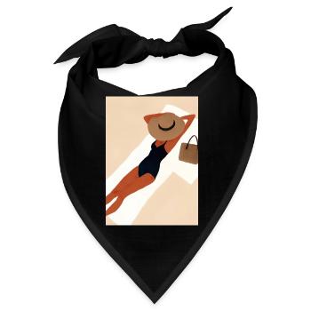 Frauen Sommerhut Bikini - Bandana - Schwarz - Vorne