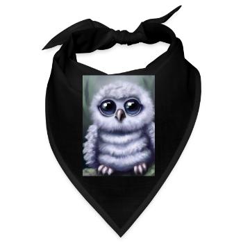 Baby-Kauz - Bandana - Schwarz - Vorne