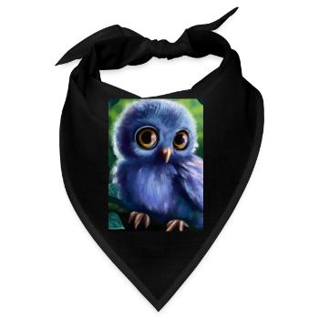 Baby-Kauz - Bandana - Schwarz - Vorne