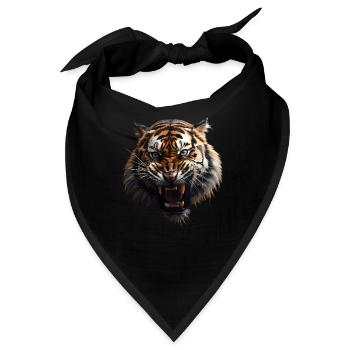 Tiger - Bandana - Schwarz - Vorne