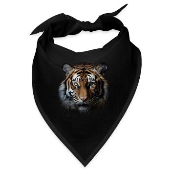 Tiger - Bandana - Schwarz - Vorne