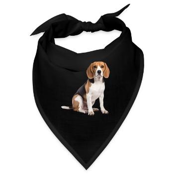 Beagle - Bandana - Schwarz - Vorne